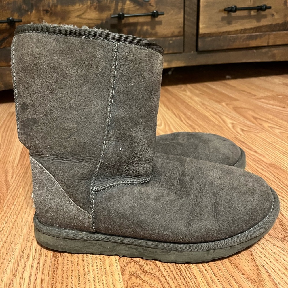 Gray Classic Uggs - image 5